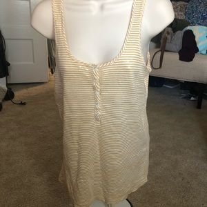 JCrew striped tank with small sequins